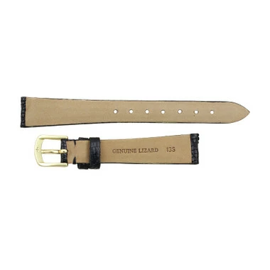 Hadley Roma Genuine Java Lizard 13mm Black Watch Strap 7 7/16 Inch Length 3 Hadley Roma Genuine Java Lizard 13mm Black Watch Strap 7 7/16 Inch Length - Image 3