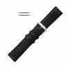 Hadley Roma Black 22mm Genuine Leather Tommy Bahama® Style Watch Band 7 3/4 Inch Length