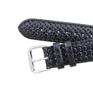 Hadley Roma Genuine Leather Black 20mm Tommy Bahama® Style Watch Band 7 7/16 Inch Length 4 Hadley Roma Genuine Leather Black 20mm Tommy Bahama® Style Watch Band 7 7/16 Inch Length - Image 4