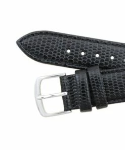 Hadley Roma 18mm Black Leather Watch Band Lizard Grain 7 3/8 Inch Length -Cheap Watch Bands Store IMG 1066F1.1 05765.1659442707