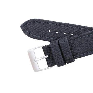 Hadley Roma Genuine Cordura® Watch Strap 20mm Black 7 3/4 Inch Length 4 Hadley Roma Genuine Cordura® Watch Strap 20mm Black 7 3/4 Inch Length - Image 4