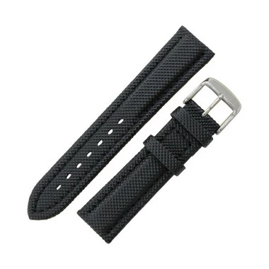 Hadley Roma Sport Watch Band Anti-Ballistic Material 22mm Black 7 7/8 Inch Length 2 Hadley Roma Sport Watch Band Anti-Ballistic Material 22mm Black 7 7/8 Inch Length - Image 2
