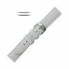 Hadley Roma 24mm White Genuine Lorica® Watch Band Hypo Allergenic 7 13/16 Inch Length