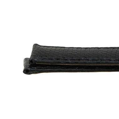 Hadley Roma Genuine Java Lizard 15mm Black Watch Band 6 5/8 Inch Length 5 Hadley Roma Genuine Java Lizard 15mm Black Watch Band 6 5/8 Inch Length - Image 5