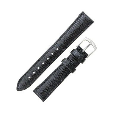 Hadley Roma Genuine Java Lizard 15mm Black Watch Band 6 5/8 Inch Length 2 Hadley Roma Genuine Java Lizard 15mm Black Watch Band 6 5/8 Inch Length - Image 2