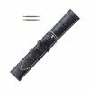 Hadley Roma 18mm Black Alligator Grain Italian Leather Watch Band 7 1/2 Inch Length