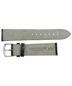 Hadley Roma 18mm Black Alligator Grain Italian Leather Watch Band 7 1/2 Inch Length -Cheap Watch Bands Store IMG 12951 38828.1659442711