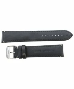 Hadley Roma Black Leather With Contrast Stitching 24mm Watch Band 8 5/8 Inch Length -Cheap Watch Bands Store IMG 13141.2 90618.1659986010
