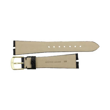Hadley Roma Made To Fit Gucci® Cut Genuine Java Lizard 16mm Black Watch Band 7 7/16 Inch Length 3 Hadley Roma Made To Fit Gucci® Cut Genuine Java Lizard 16mm Black Watch Band 7 7/16 Inch Length - Image 3