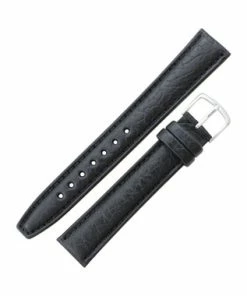 Hadley Roma 18mm Black Shrunken Grain Leather Watch Strap 8 3/8 Inch Length -Cheap Watch Bands Store IMG 13481 54082.1659442695