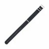 20mm Hadley Roma Nylon Watch Strap Black 11 11/16 Inch Length