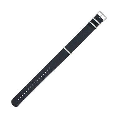 20mm Hadley Roma Nylon Watch Strap Black 11 11/16 Inch Length 1 20mm Hadley Roma Nylon Watch Strap Black 11 11/16 Inch Length