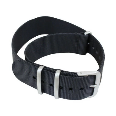 20mm Hadley Roma Nylon Watch Strap Black 11 11/16 Inch Length 5 20mm Hadley Roma Nylon Watch Strap Black 11 11/16 Inch Length - Image 5
