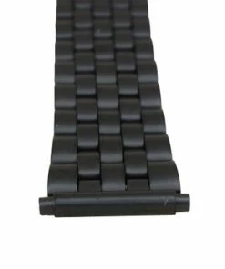 Hadley Roma Watch Band Black Metal 6 13/16 Inch Length Expandable Ends 18 To 22mm -Cheap Watch Bands Store IMG 14241.4 02303.1659986013