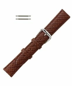 Hadley Roma Genuine Leather Tommy Bahama® Style 20mm Watch Band Tan 7 7/16 Inch Length