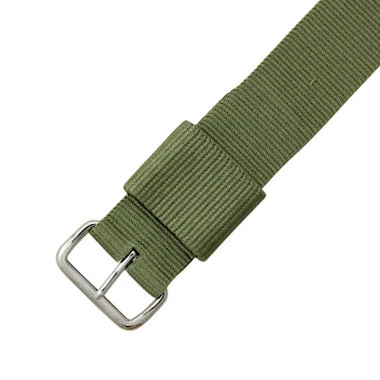 Nylon Watch Band Olive Green 18mm Strap 2 Nylon Watch Band Olive Green 18mm Strap - Image 2
