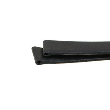 14mm Leather Watch Band Black Smooth Calf 6 1/2 Inch Length 5 14mm Leather Watch Band Black Smooth Calf 6 1/2 Inch Length - Image 5