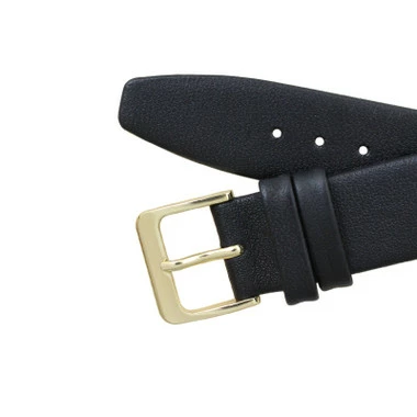 14mm Leather Watch Band Black Smooth Calf 6 1/2 Inch Length 4 14mm Leather Watch Band Black Smooth Calf 6 1/2 Inch Length - Image 4