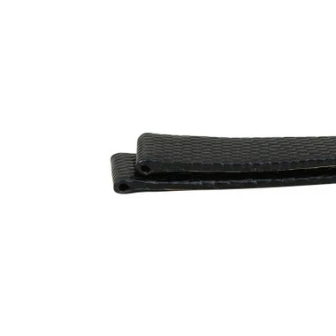 14mm Watch Band Black Leather Lizard Grain 6 3/4 Inch Length 5 14mm Watch Band Black Leather Lizard Grain 6 3/4 Inch Length - Image 5