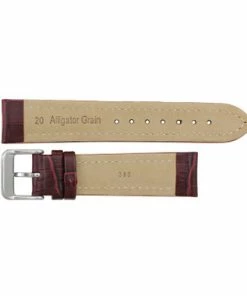 Burgundy Leather Watch Band 22mm Padded Alligator Grain Stitched 7 7/16 Inch Length 8 Burgundy Leather Watch Band 22mm Padded Alligator Grain Stitched 7 7/16 Inch Length -Cheap Watch Bands Store IMG 2153F1.2 26852.1659442665