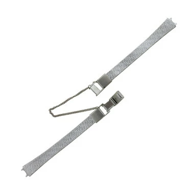 Metal Watch Band 10mm Silver Tone Stainless Steel Estate Series 6 3/4 Inch Length 2 Metal Watch Band 10mm Silver Tone Stainless Steel Estate Series 6 3/4 Inch Length - Image 2