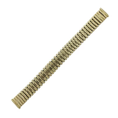 Hadley Roma Metal Watch Band 18 To 22mm Yellow Gold Tone Expansion Style 6 1/4 To 10 Inch Length 2 Hadley Roma Metal Watch Band 18 To 22mm Yellow Gold Tone Expansion Style 6 1/4 To 10 Inch Length - Image 2