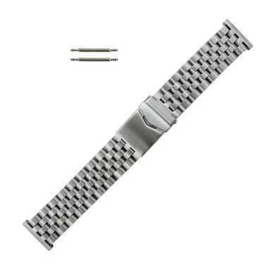 Stainless Steel Metal Watch Band 24mm Jubilee® Style Links 7 3/16 Inch Length 1 Stainless Steel Metal Watch Band 24mm Jubilee® Style Links 7 3/16 Inch Length