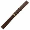 Watch Band 20mm Brown Leather Smooth Classic Calf 8 3/4 Inch Length