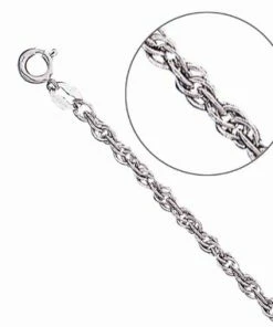10K White Gold, Replacement Rope Chain, .5mm