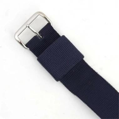 Nylon Watch Band Navy Blue 18mm Strap 10 3/16 Inch Length 2 Nylon Watch Band Navy Blue 18mm Strap 10 3/16 Inch Length - Image 2
