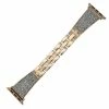 Crystal Encrusted Rose Gold Tone Stainless Steel Watch Band Made To Fit 42mm Apple® Watch