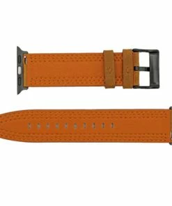 Brown Triple Stitched Leather Watch Band Made To Fit 38mm Apple® Smart Watch -Cheap Watch Bands Store apple watch band 5122 38photo3 75535.1659986040