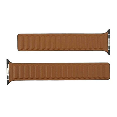 Magnetic Black Leather Watch Band Made To Fit 38mm Apple® Watch 3 Magnetic Black Leather Watch Band Made To Fit 38mm Apple® Watch - Image 3