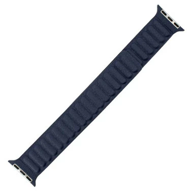 Magnetic Navy Blue Leather Watch Band Made To Fit 38mm Apple® Watch 1 Magnetic Navy Blue Leather Watch Band Made To Fit 38mm Apple® Watch
