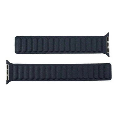 Magnetic Navy Blue Leather Watch Band Made To Fit 38mm Apple® Watch 2 Magnetic Navy Blue Leather Watch Band Made To Fit 38mm Apple® Watch - Image 2