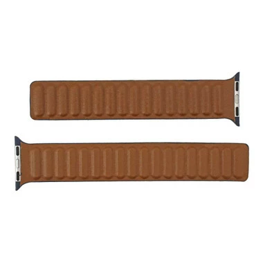 Magnetic Navy Blue Leather Watch Band Made To Fit 38mm Apple® Watch 3 Magnetic Navy Blue Leather Watch Band Made To Fit 38mm Apple® Watch - Image 3