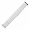 Magnetic White Leather Watch Band Made To Fit 38mm Apple® Watch