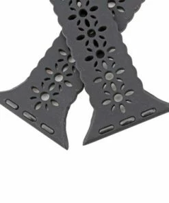 Black Lace Silicon Watch Band Made To Fit 38mm Apple® Watch 6 Black Lace Silicon Watch Band Made To Fit 38mm Apple® Watch -Cheap Watch Bands Store apple watch band 5141 38photo3 77200.1659986040