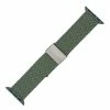 Olive Green Braided Nylon Elastic Watch Band Made To Fit 38mm Apple® Watch