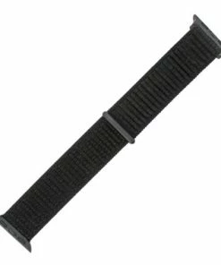 Black Nylon Velcro Style Sport Watch Band Made To Fit 38mm Apple® Watch
