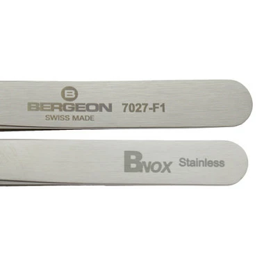 Bergeon 7027-F1 Stainless Steel Diamond Tweezers Fine Tips 4 Bergeon 7027-F1 Stainless Steel Diamond Tweezers Fine Tips - Image 4