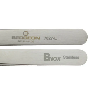 Bergeon 7027-L Stainless Steel Diamond Tweezers Large Tips 4 Bergeon 7027-L Stainless Steel Diamond Tweezers Large Tips - Image 4
