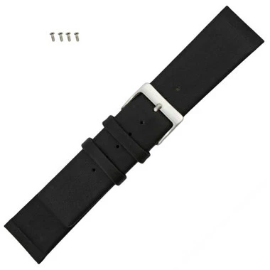 Black Watch Strap Leather 22mm Smooth Calf Generic Made To Fit Skagen® 7 1/4 Inch Length 1 Black Watch Strap Leather 22mm Smooth Calf Generic Made To Fit Skagen® 7 1/4 Inch Length