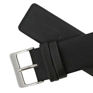 Black Watch Strap Leather 22mm Smooth Calf Generic Made To Fit Skagen® 7 1/4 Inch Length 4 Black Watch Strap Leather 22mm Smooth Calf Generic Made To Fit Skagen® 7 1/4 Inch Length - Image 4
