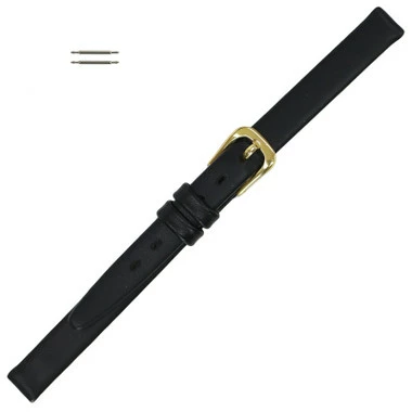 Black Watch Band Leather 8mm Smooth Calf 6 3/4 Inch Length 1 Black Watch Band Leather 8mm Smooth Calf 6 3/4 Inch Length