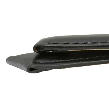 Leather Watch Band 22mm Black Classic Calf 7 1/2 Inch Length 5 Leather Watch Band 22mm Black Classic Calf 7 1/2 Inch Length - Image 5