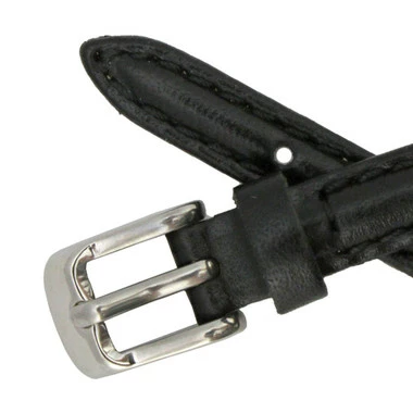 8mm Watch Band Black Leather Classic Calf 6 3/4 Inch Length 4 8mm Watch Band Black Leather Classic Calf 6 3/4 Inch Length - Image 4