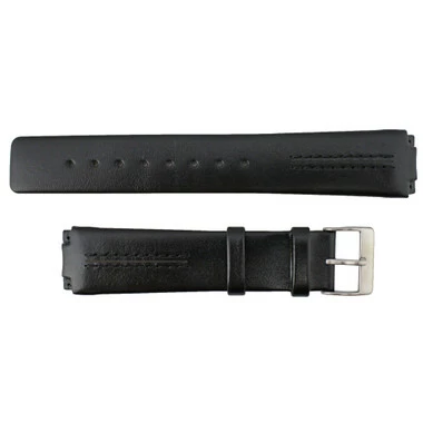 Black Watch Strap Leather 20mm Smooth Calf Generic Made To Fit Skagen® 7 13/16 Inch Length ( Screws Are Required ) 2 Black Watch Strap Leather 20mm Smooth Calf Generic Made To Fit Skagen® 7 13/16 Inch Length ( Screws Are Required ) - Image 2