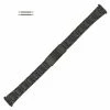 Watch Band 6 7/8 Inch Length Black Metal Expandable Ends 12 To 16mm