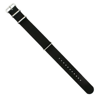 Ballistic Style Watch Band Black 20mm Nylon Strap 10 Inch Length 1 Ballistic Style Watch Band Black 20mm Nylon Strap 10 Inch Length